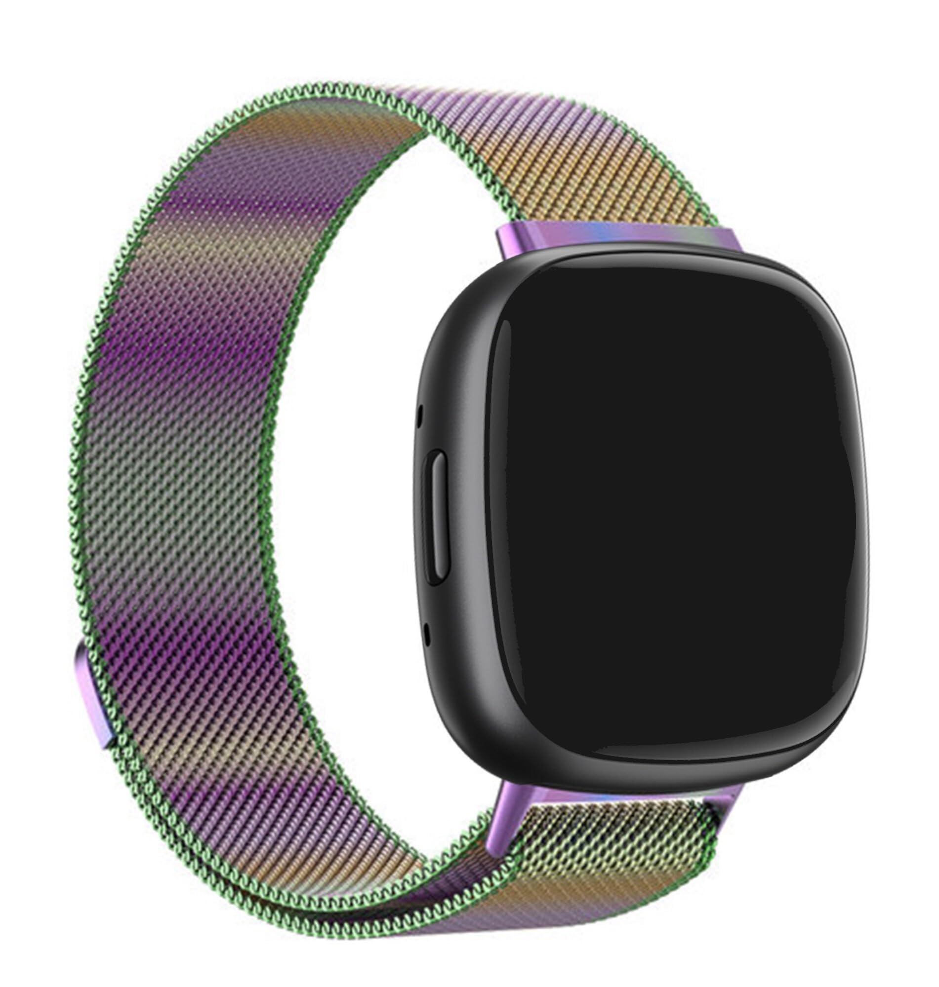 Panda Bobo Milanese Metal Strap Compatible with Fitbit Versa 4/ Versa 3, Fitbit Sense/Sense2