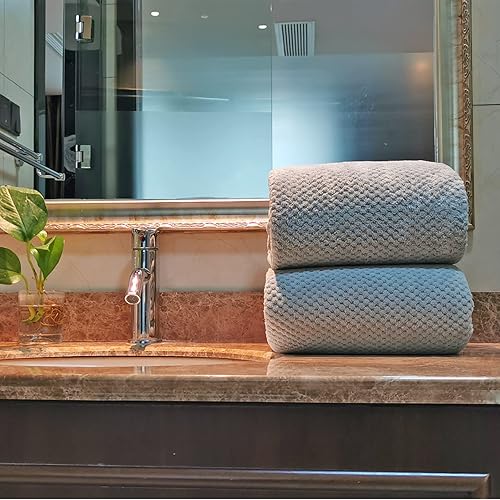 Miniatura 5 de Toallas, toallas de baño de gran tamaño de 39 x 78 pulgadas para adultos, toallas de baño de lujo extra grandes para baño, toallas de ducha de