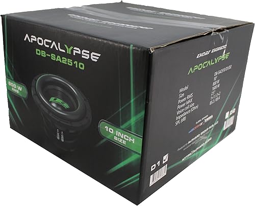 Miniatura 5 de Deaf Bonce Car Audio SA2510-D1 - Subwoofer de graves Apocalypse Dual 1 Ohm 1600W