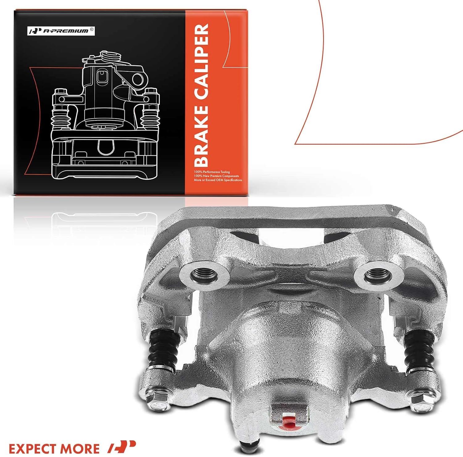 A-Premium Disc Brake Caliper Assembly with Bracket Compatible with Select Infiniti and Nissan Models - I35 2002-2004, Altima 2002-2006, Maxima 2002-2003/2008 - Front Right Passenger Side