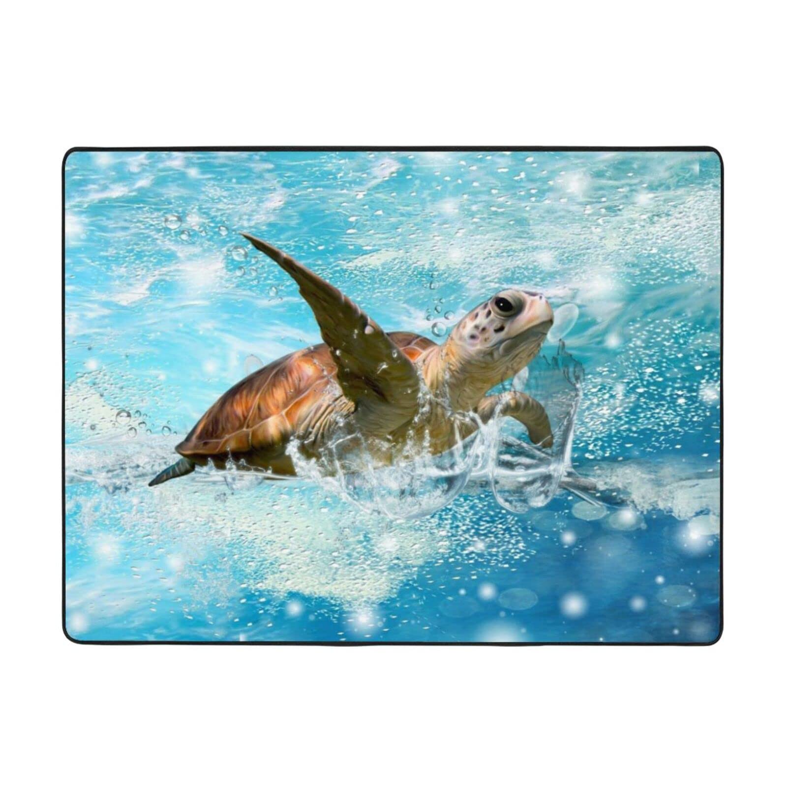 Tapis en flanelle lavable PEIXEN pour un entretien facile dans la chambre