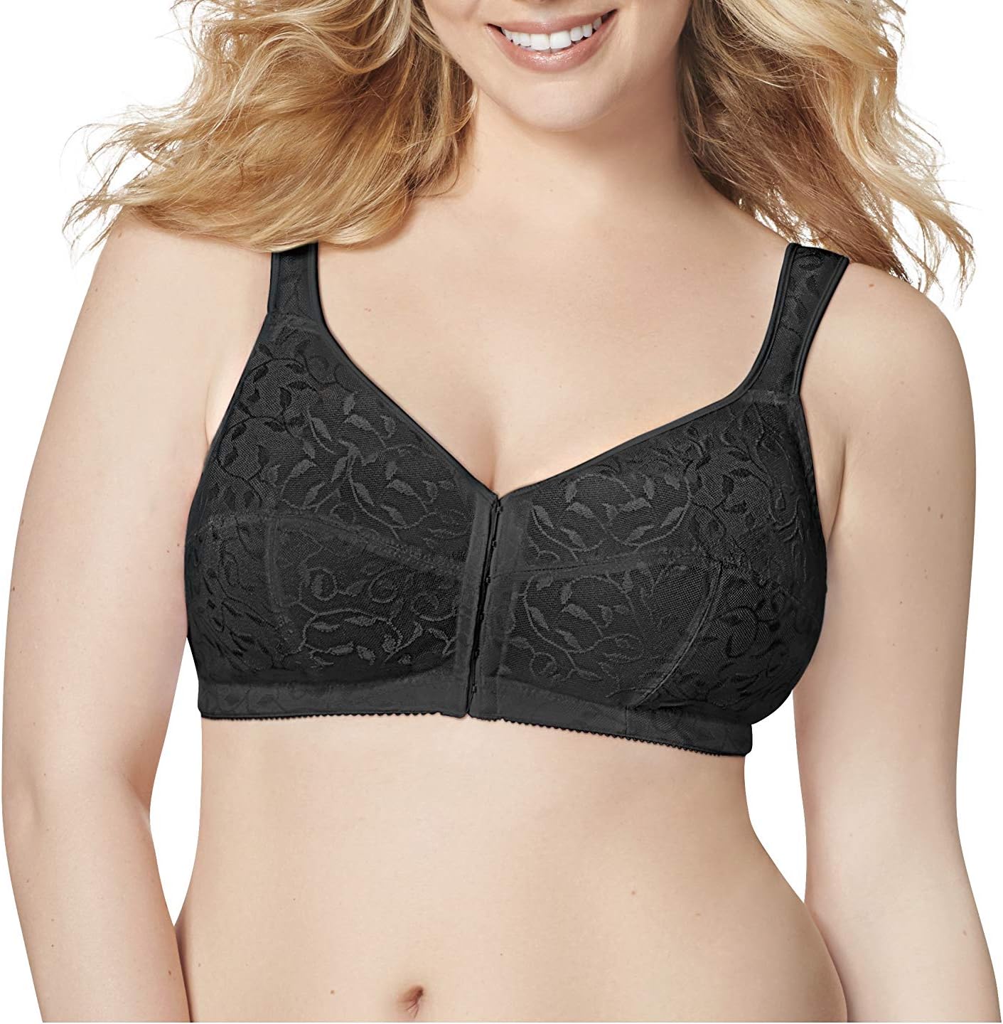 JUST MY SIZEWomen's Easy On Front Close Wirefree Bra MJ1107