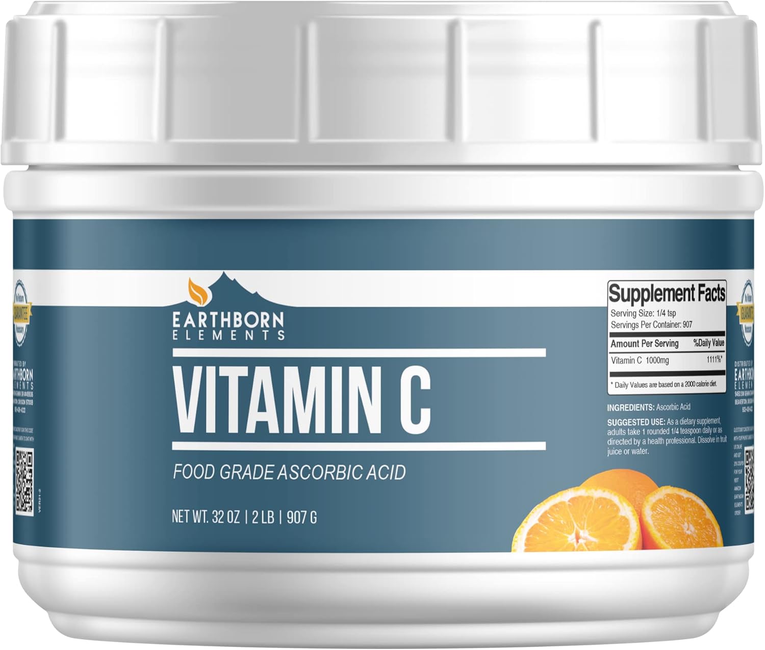 Earthborn Elements Vitamin C Powder 2 lb, Ascorbic Nepal Ubuy