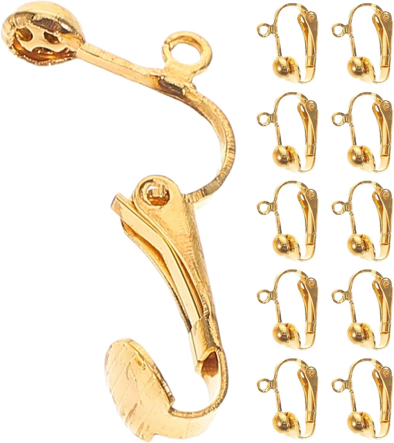 100pcs DIY Clip on Earring Making Supplies Copper Earring Clips