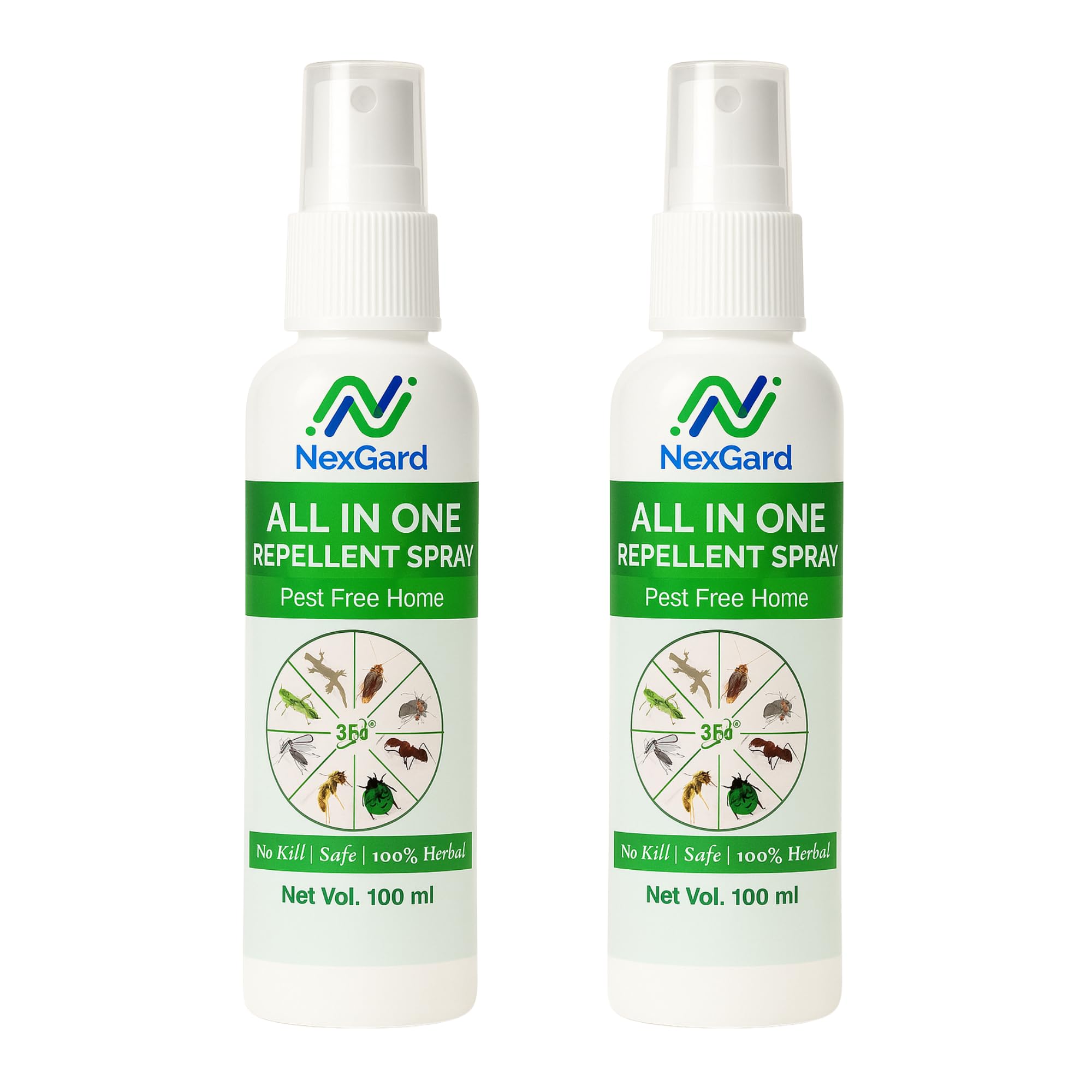 NexGard All-in-One Pest Repellent Spray (100ml) (Pack of 2) | Herbal Formula for Ants, Cockroach, Lizard, Termite, Mosquito, Pigeon & Bed Bugs | Safe for Kids & Pets | No Kill | Indoor & Outdoor Use-image-14