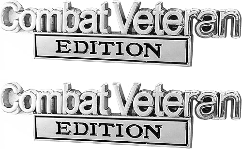 OnlyYou.X Combat Veteran Edition Emblema Combat Veteran Edition Badge Combat Veteran Edition Adhesivo Compatible con Pastilla Universal y Coche