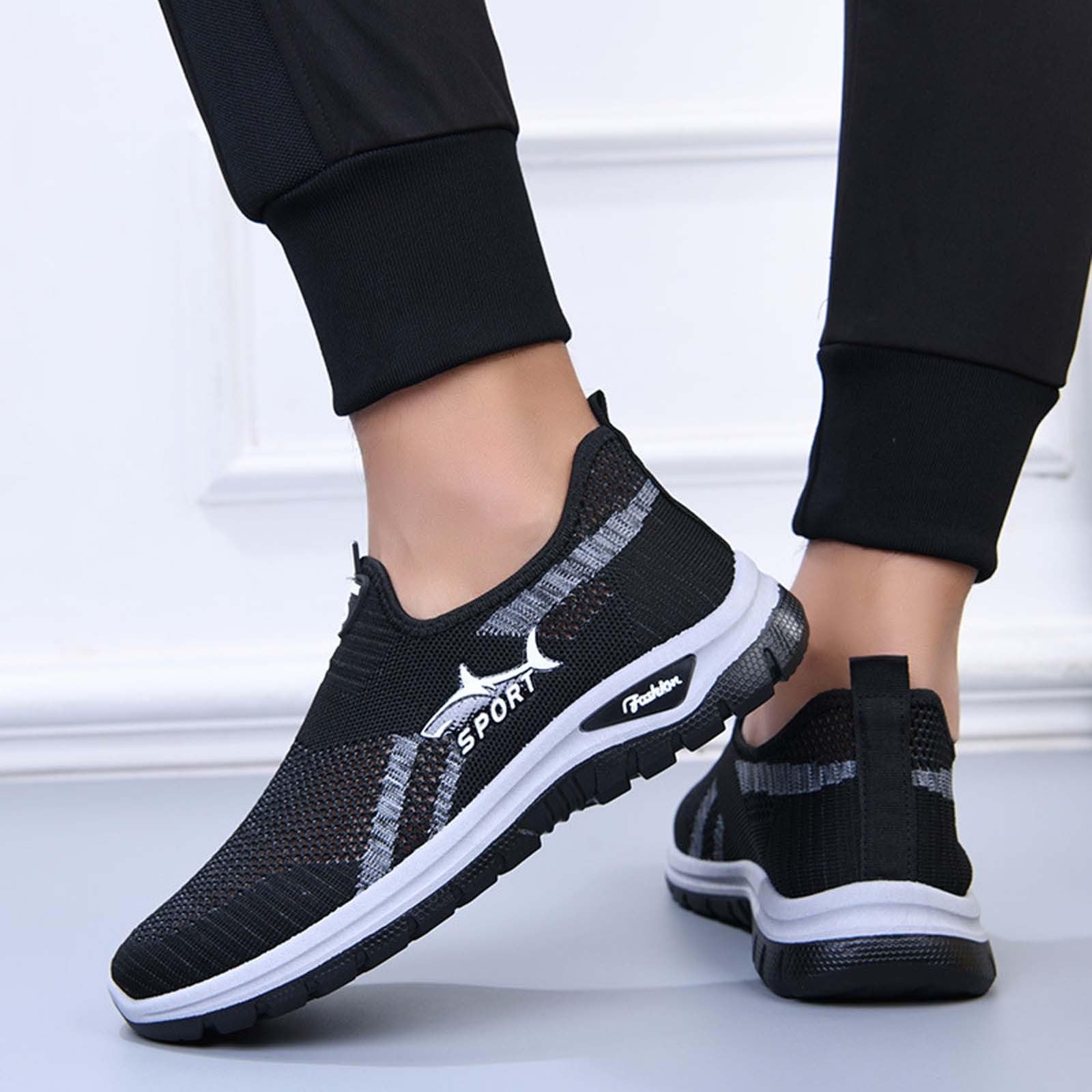 Scarpe Uomo Estive Scarpe da Ginnastica Tessuto A Rete Slip-On Basse Sneaker Classiche Sportschuhe Sandali Sportivi per Passeggio Sportive Urban