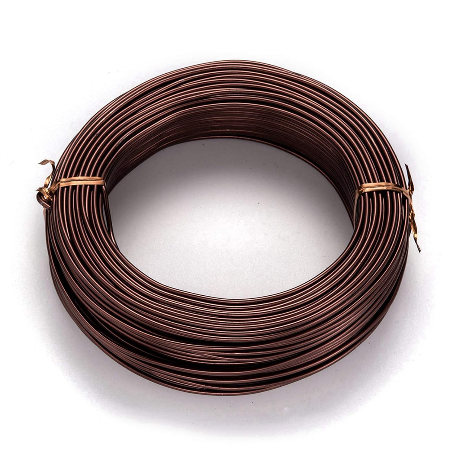 Craftdady 114 Feet Brown Aluminum Wire 10 Gauge Bendable Metal Craft Wire 2.5mm Flexible Sculpting Wire for Doll Skeleton Gem Wrapping Jewelry Making