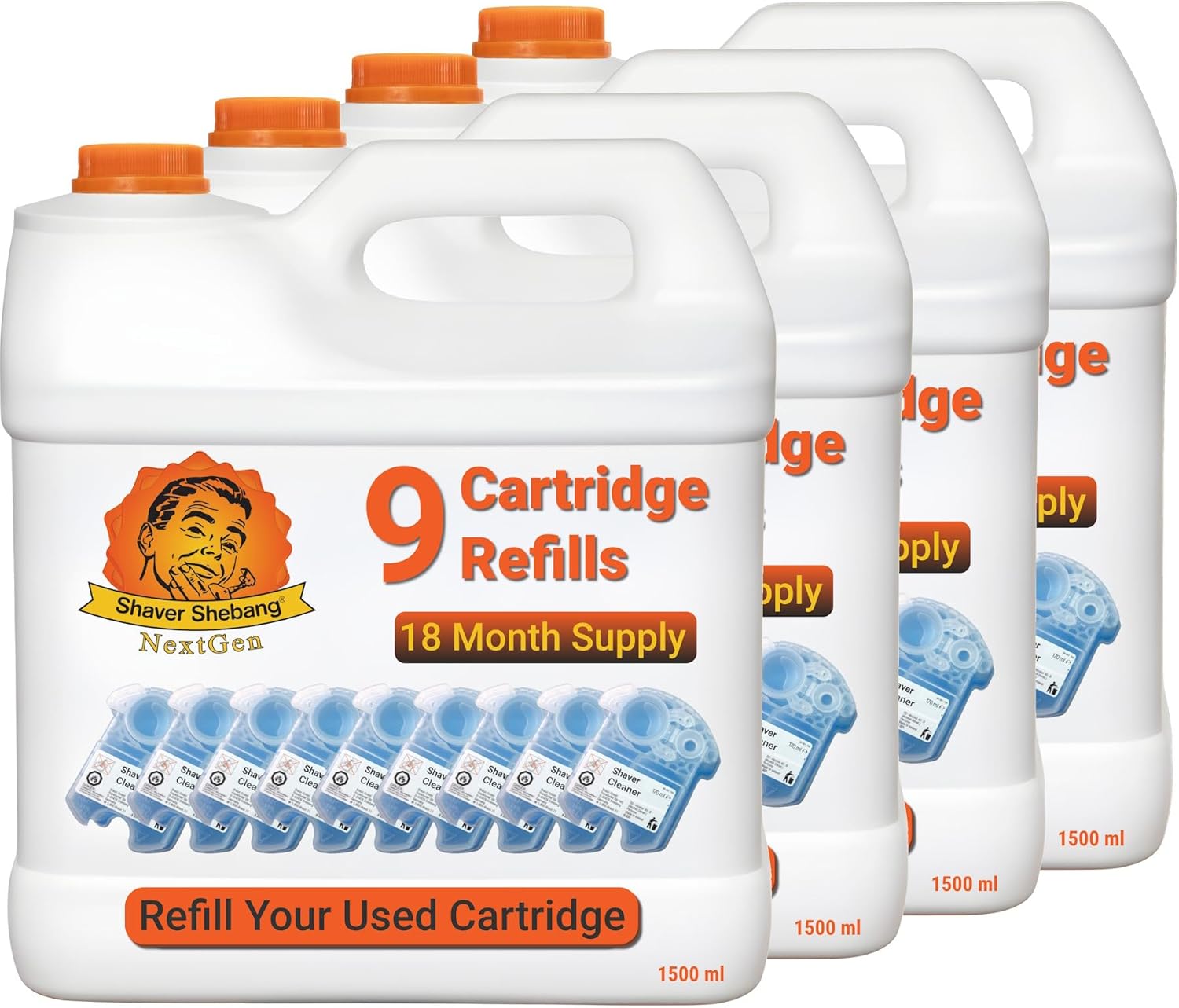 36 Clean & Renew® cartridge refills — 72 months of clean shaving NextGen