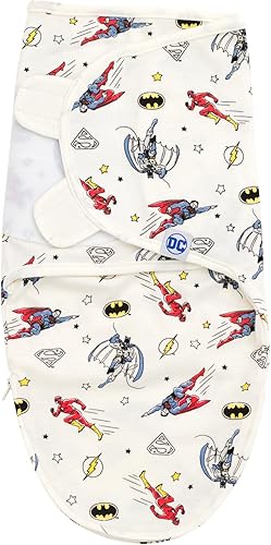 Miniatura 4 de DC Comics Justice League Batman Superman The Flash - Paquete de 3 sacos para bebés recién nacidos, grisazul y blanco, de 3 a 6 meses