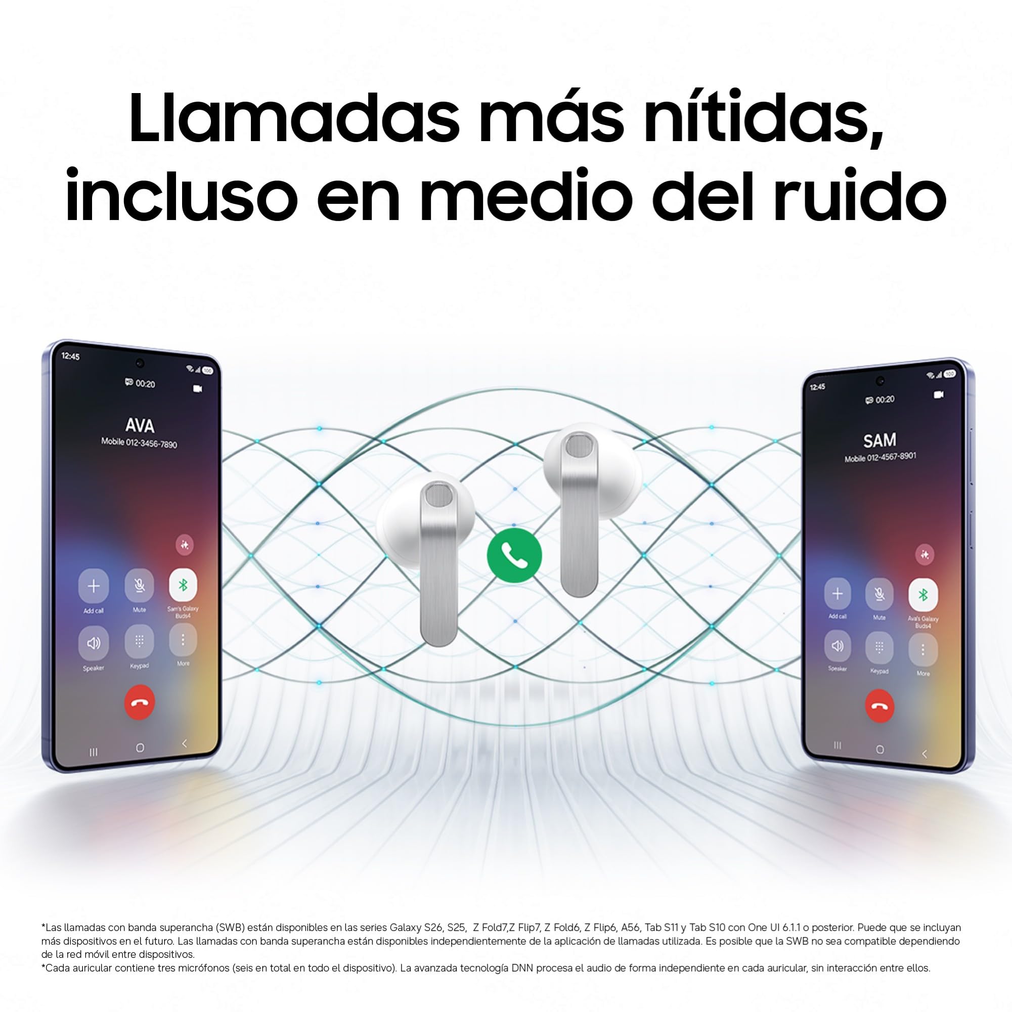 Samsung Galaxy Buds4, Auriculares Bluetooth, Audio 240bit/96 kHz, Cancelación de Ruido Adaptativa, Agente IA de Voz, Garantía del Fabricante 3 Años+1 Año Extra, Negro (Versión Española)
