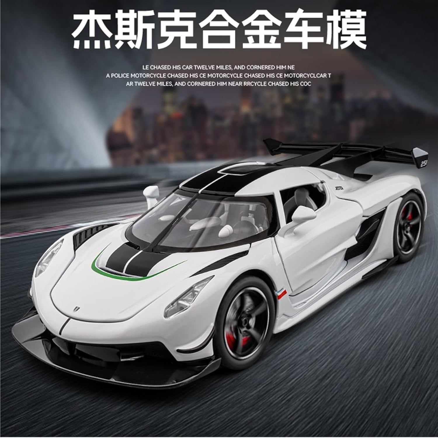 BlackZone 1:24 Scale Compatible for Koenigsegg JESCO One Model