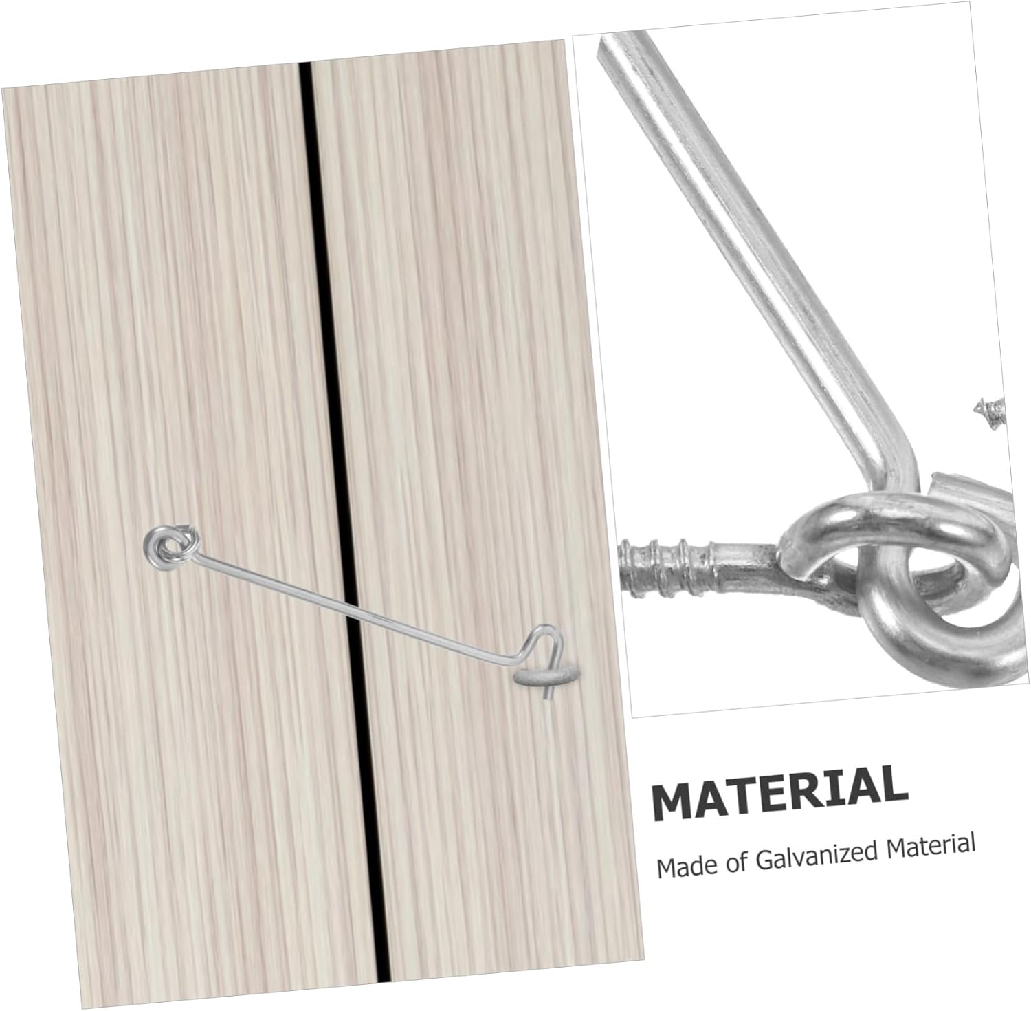 100pcs Multi-Purpose Zinc Coated Hooks for Window Door Balcony Railing Heavy Duty Security Latch