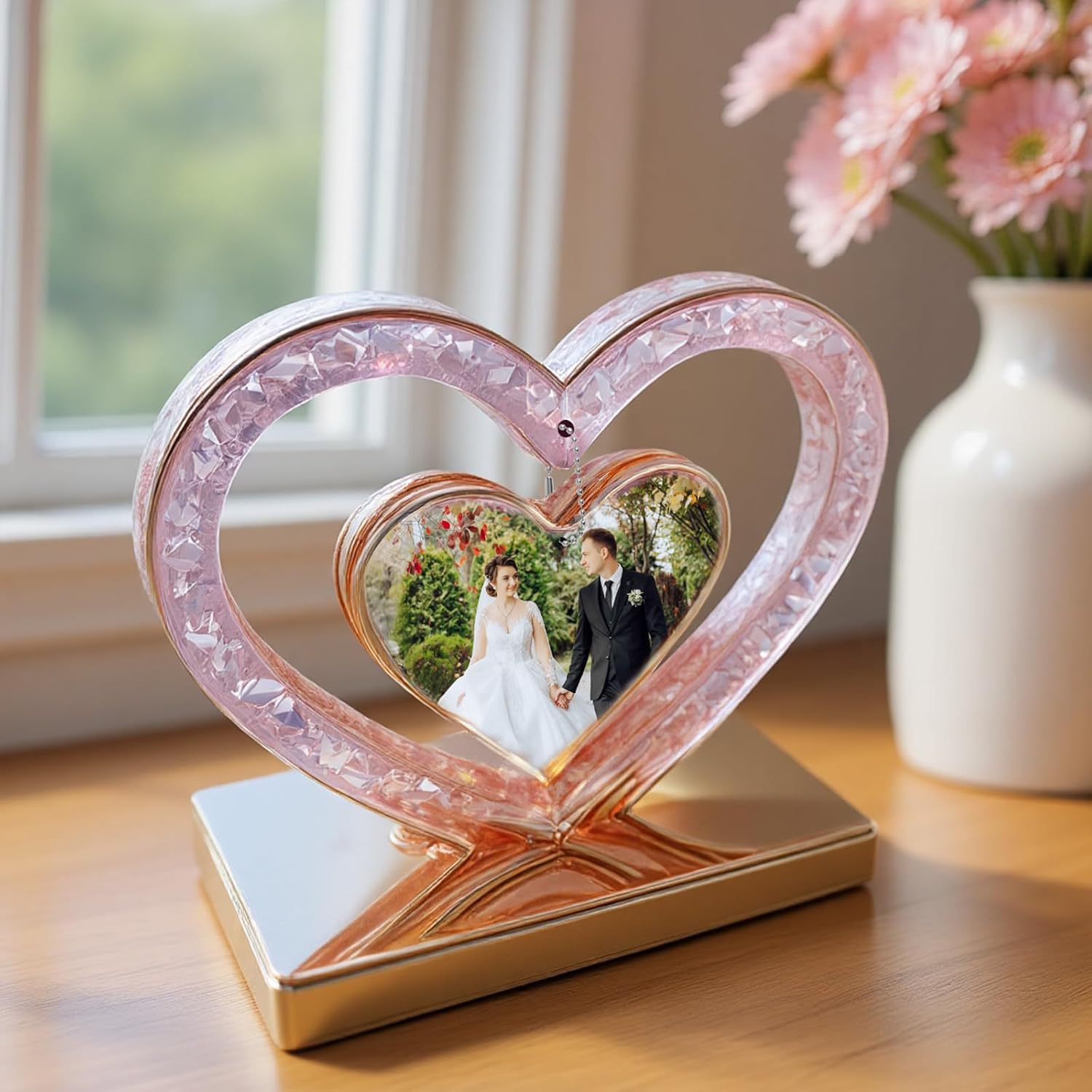 Ymapinc Heart Silicone Molds for Crafts, One Big Heart Shape Silicone Molds | Resin Furniture Decoration Picture Frame Display DIY Art Crafts Table Home Decor Wedding Valentine's Day Gifts