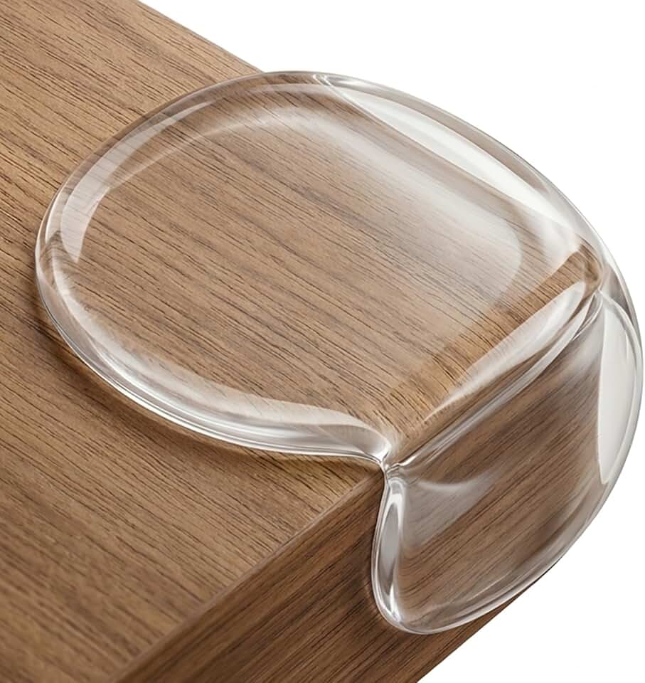 Extra Large &amp; Ultra-Safe Baby Corner Protector Guards - 16-Piece Transparent Table Corner Protectors for Furniture, Super Strong Adhesive, Easy to Install Child Safety Set(Transparent Round)
