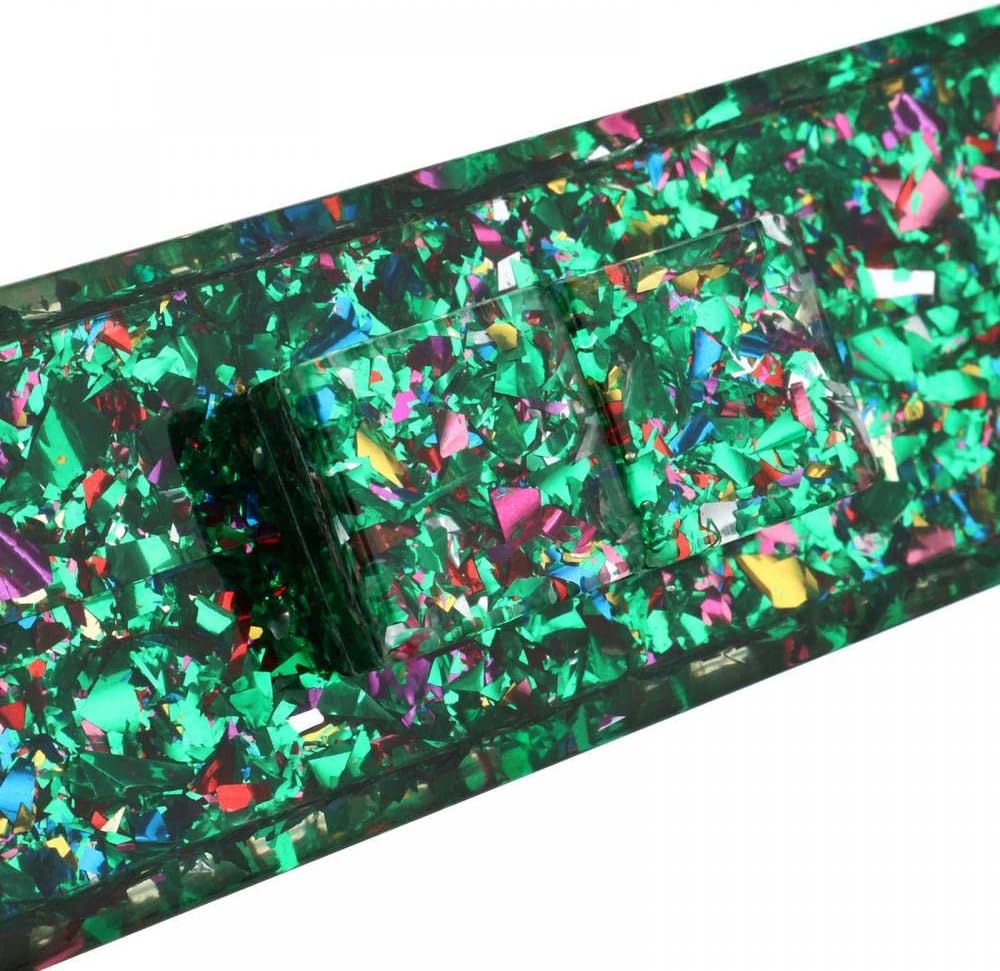 Gets Acrylic Purses and Handbags for Women Multicolor Perspex Geometric Patterns Box Clutch Banquet Evening Crossbody Handbag