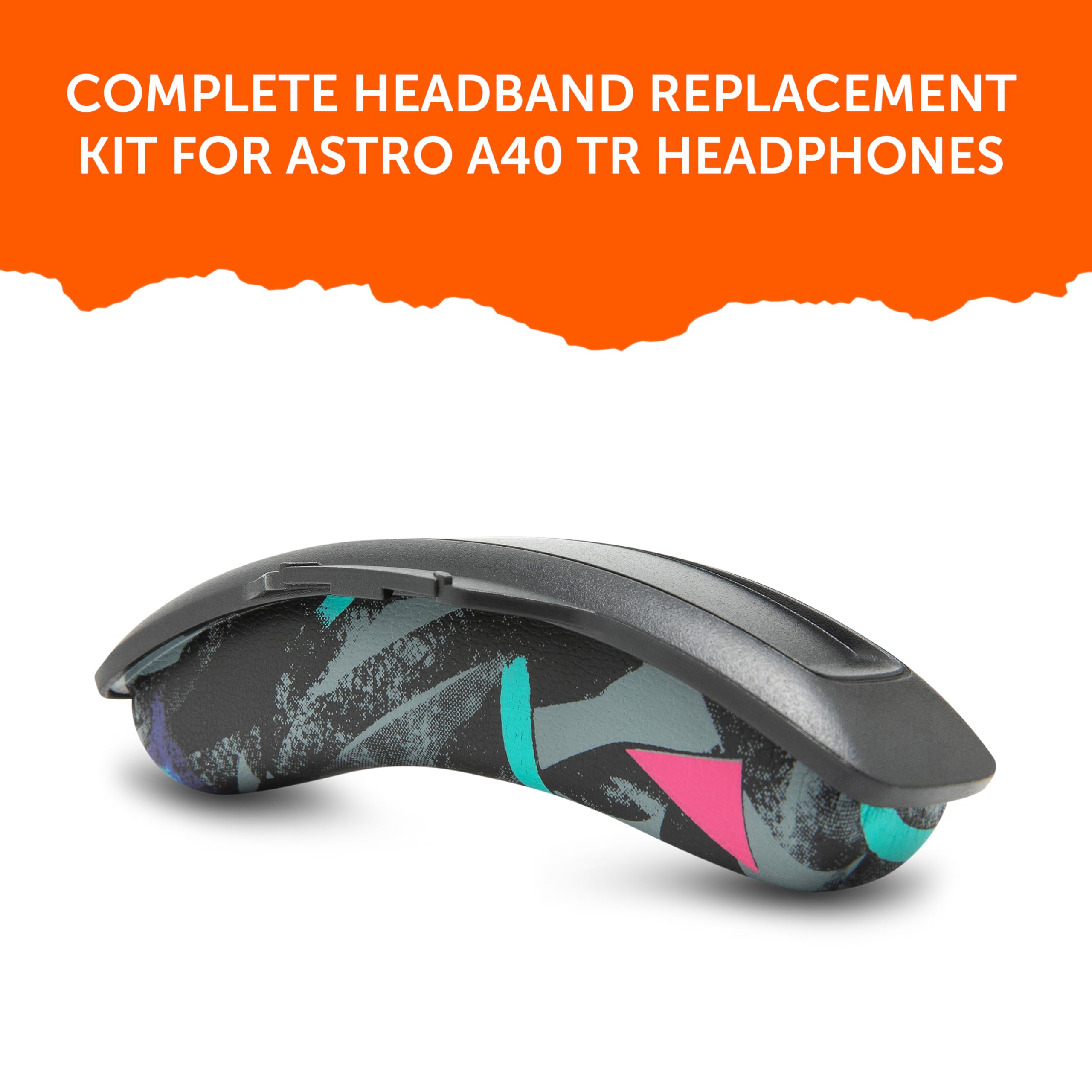 WC BandZ A40 - Kit de Remplacement de Bandeau amélioré pour Astro A40 TR et A40 Gen 4 par Wicked Cushions | Confort, Style et Installation faciles | 90's Black