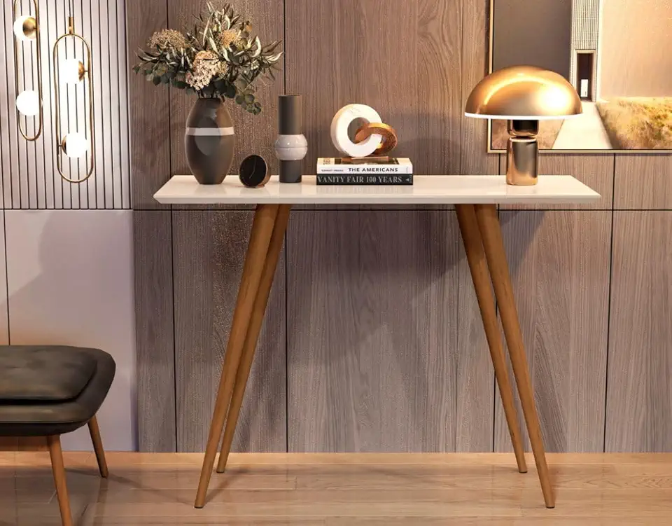 Aparador Buffet Classic Sala de Estar Pés em Madeira . (Off White)