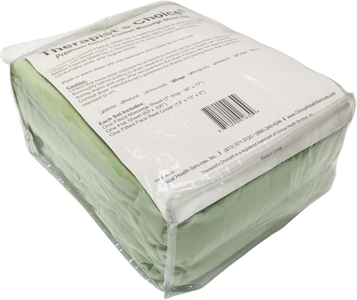 Therapist’s Choice® Premium Flannel Sheet 3Piece Set, for