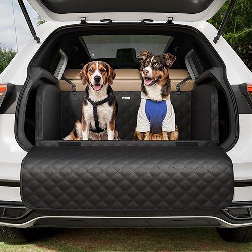 Miniatura 6 de Pecute Funda de asiento trasero de automóvil, hamaca impermeable lavable para asiento de automóvil para perro con ventana de visión, solapas