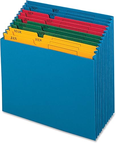 Miniatura 2 de Globe Weis Globe-WeisPendaflex QuickVue - Archivo de proyecto, índice mensual, tamaño carta, azul (20135)