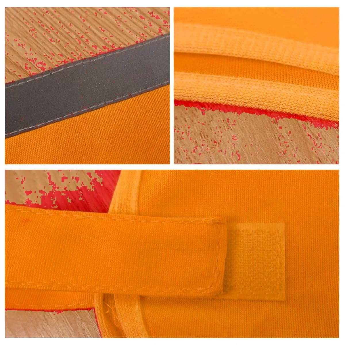 Gilet Réfléchissant pour Chien,Chiens Sécurité Harnais Vestes,Haute Visibilité Vêtements Petit Grands Chiens pour Protéger Votre Animal de Compagnie des Voitures et des Accidents de Chasse(Orange) S