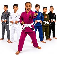 Kids Brazilian Jiu Jitsu Gi For Kids BJJ Gi Youth Grappling Kimonos Preshrunk Lightweight Martial Arts Uniform