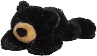 Aurora® Snuggly Hugga-Wug Bear™ Peluche - Compañero reconfortante - Juego imaginativo - Negro 12 pulgadas