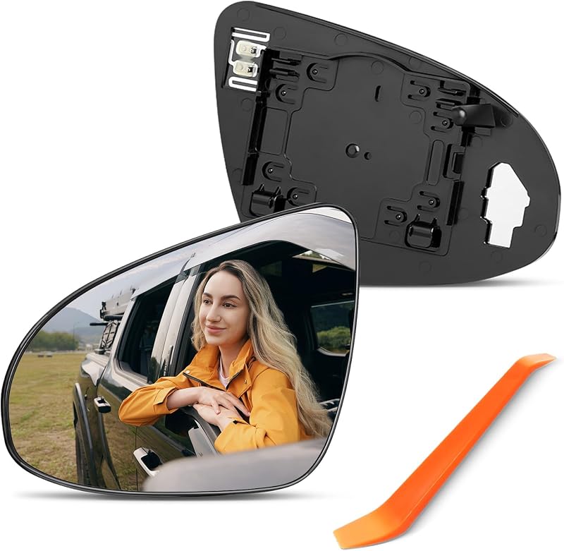 Vidro de Espelho Retrovisor Externo Esquerdo Aquecido oleycaw para Toyota Camry 2012–2017 e Avalon Hybrid 2013–2018 – 1 unidade