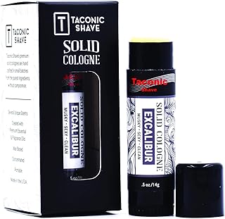 Taconic Shave All-Natural Excalibur Scent Men's Solid Cologne – Portable and Easy to Apply - Artisan Made in the USA