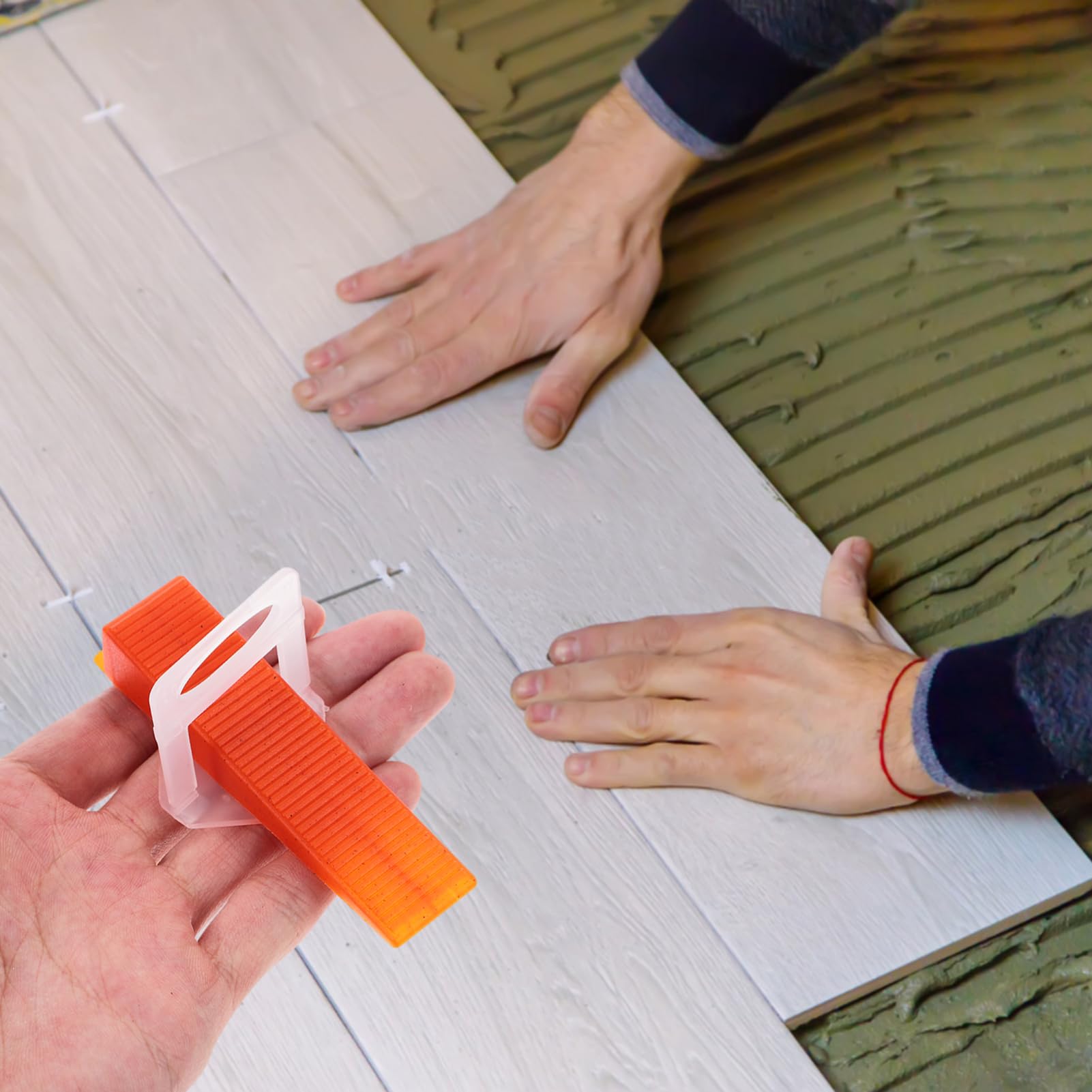 OSALADI 200piezas Clips y Cuñas De Nivelación De Azulejos Herramienta De Nivelación Para Instalación De Baldosas Pared y Suelo De Base De Set Para Proyectos De Casa