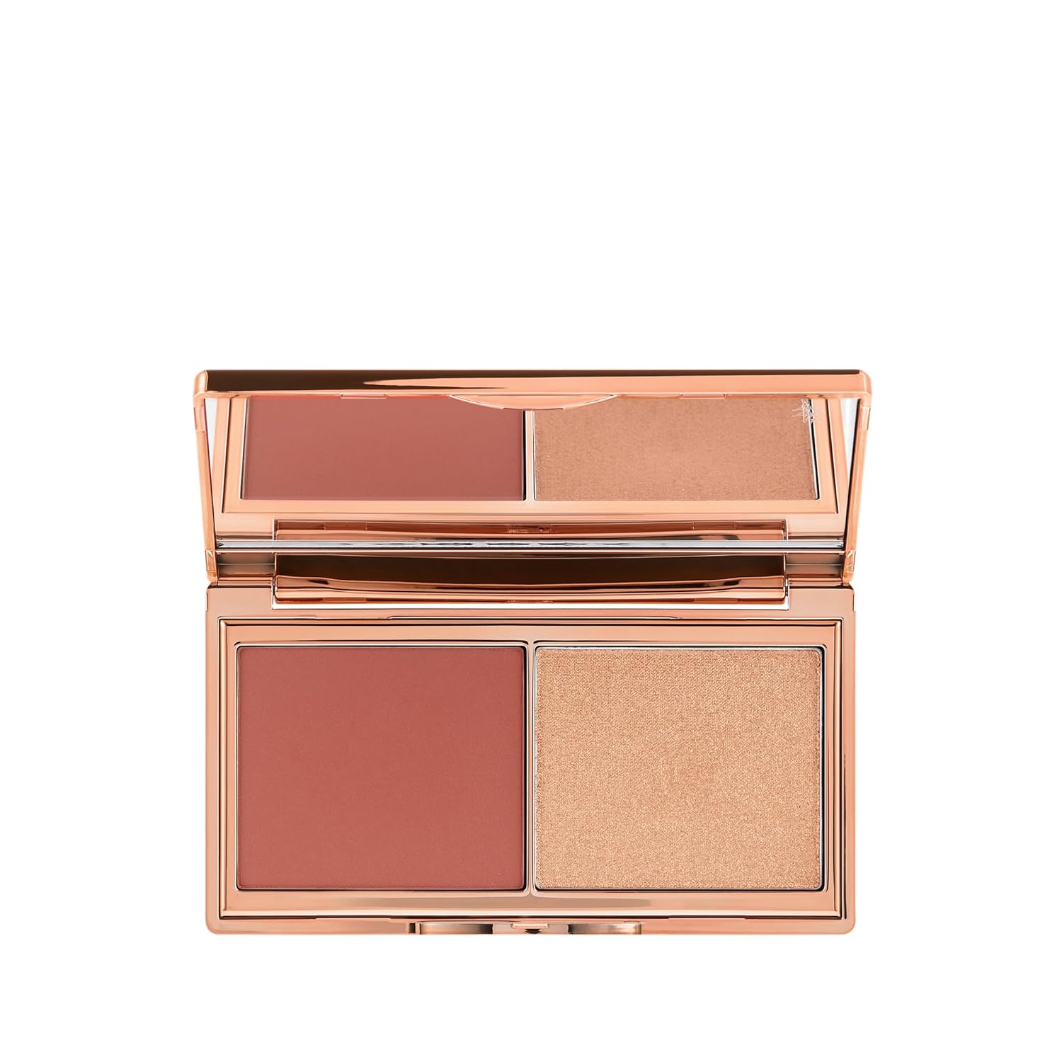 Charlotte Tilbury Hollywood Blush & Glow Glide Palette - Blush & Highlighter Compact for a Gorgeous Glow and Pretty Pop of Color