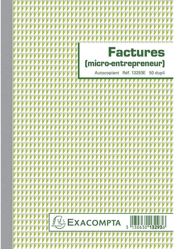 Manifold Devis Micro-entrepreneur 29,7x21cm 50 feuillets dupli autocopiants - texte FR sur Manifold Devis Micro-entrepreneur 29,7x21cm 50 feuillets dupli autocopiants - texte FR sur
