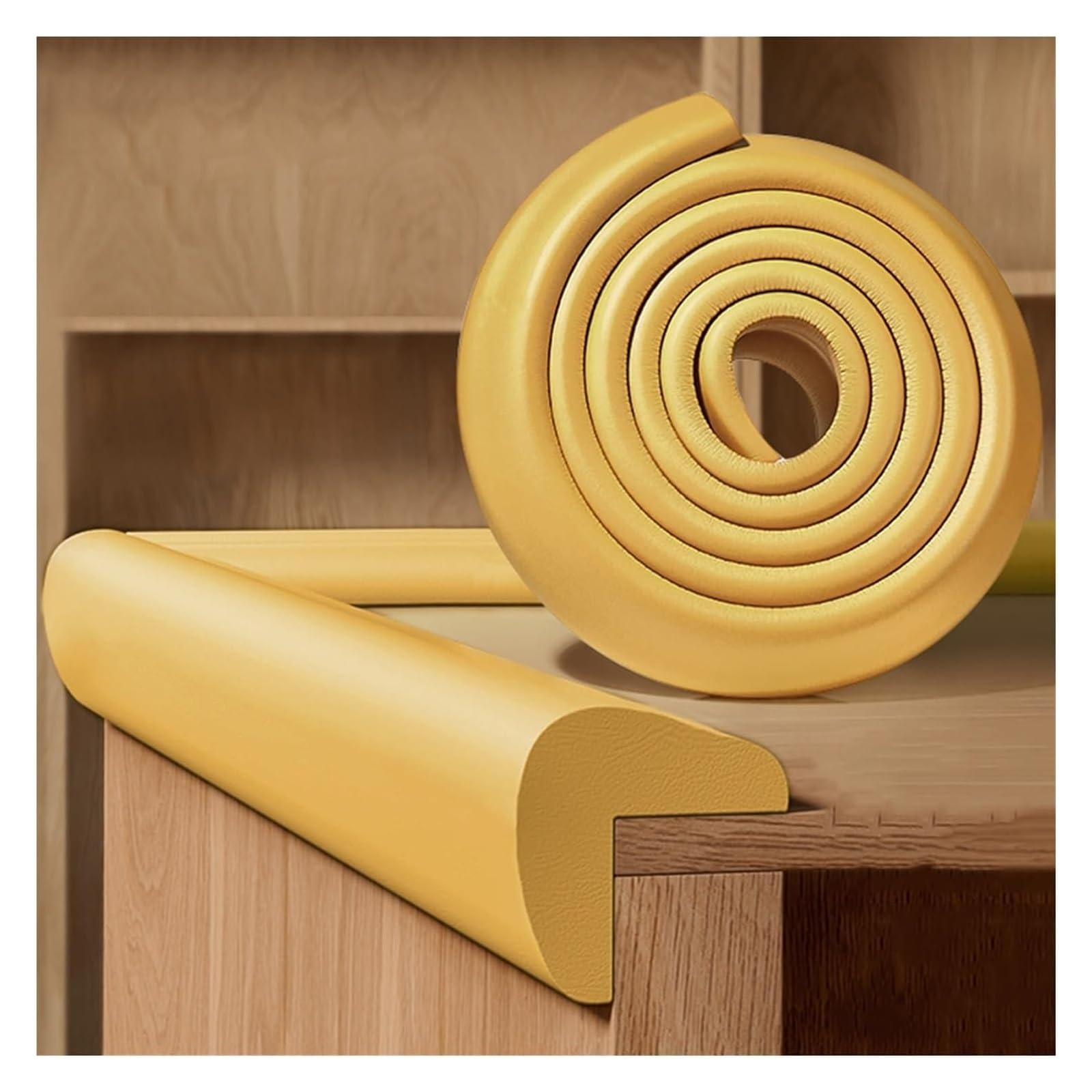 Tiras de Seguridad de Espuma, Tira anticolisión autoadhesiva en Forma de L, Protectores de Bordes, Parachoques de Seguridad, Protectores de Esquinas para mesas de Vidrio, Muebles, chimeneas,