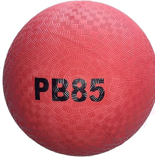 VKM Kickball Dodge Ball Pelota de goma roja para patio de recreo de 8.5 pulgadas, goma real