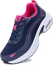 Tênis de caminhada feminino, suporte de arco, fascite plantar, ortopédico, tênis de corrida e academia