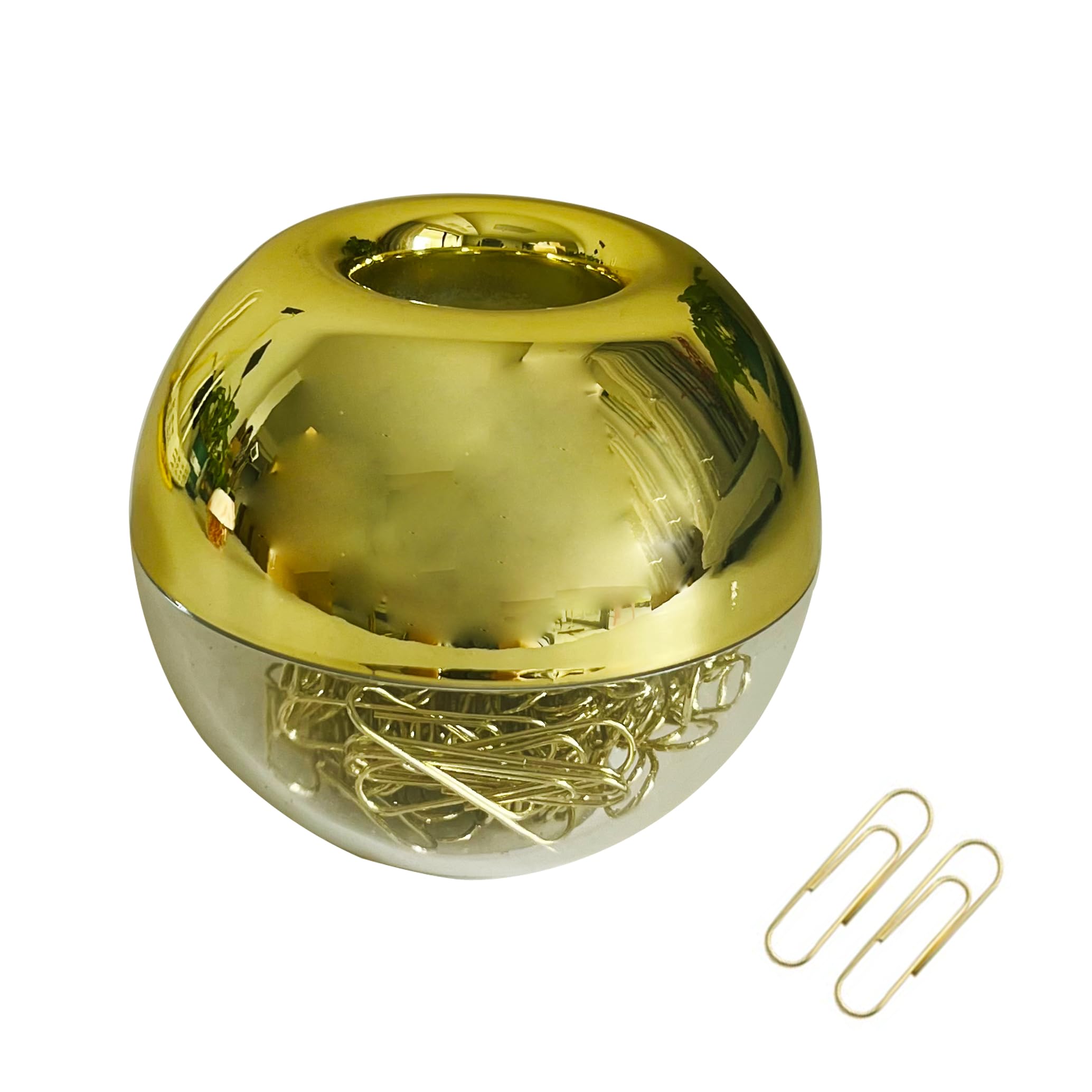 Gold Paper clips holder , Magnetic Paper clips holder Desk Organizer Supplies For Office School Home