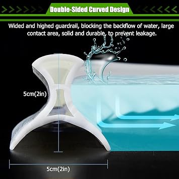 Water Dam for Shower, 39/118/196inch Shower Threshold Water Dam Barrier Silicone Shower Corner Water Guard, Silicone Shower Dam Water Stopper Dry and Wet Separation Splash Guard for Bathtub Kitchen(1M