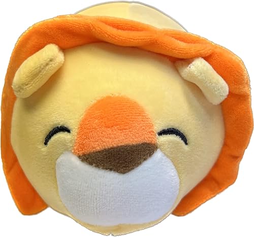 Miniatura 5 de Linzy Juego de 4 peluches de 7 pulgadas Smoochy Pals de peluche ultrasuave león elefante puro gato rosa