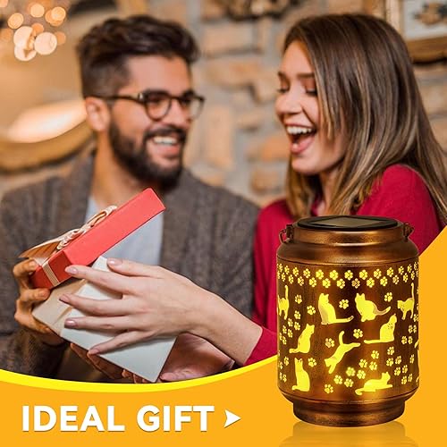 Miniatura 3 de Regalos de Navidad para Mujeres/Mamá/Abuela/Hermana Regalos de Gatos Regalo del Día de la Madre Faroles Solares para Exteriores Impermeables Luces