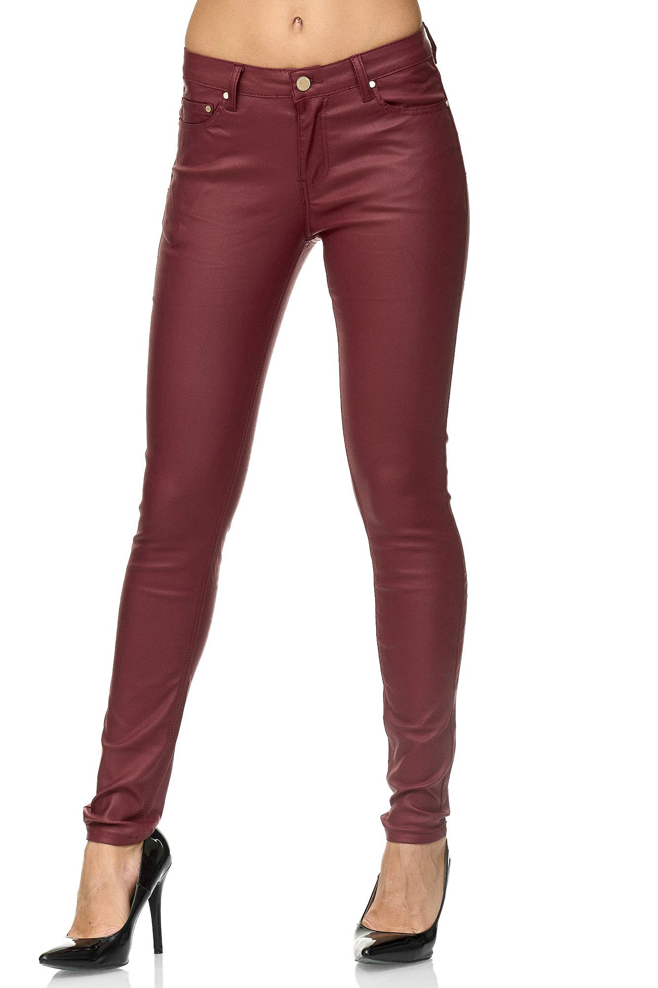 Elara Jeans Donna Stretch Vita Alta Skinny Slim Chunkyrayan
