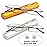 OWTXIS 2 Pack Blue Light Blocking Reading Glasses - Slim Pocket Readers with Pen Clip Case Mini Lightweight Readers (Gold, Silver, +2.75)