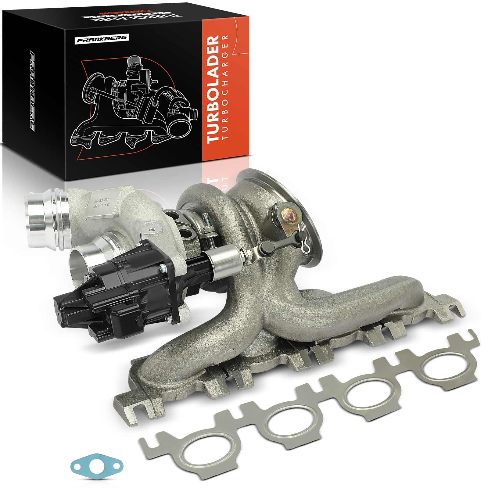 Frankberg Turbocompresor de escape de gases con juntas gasolina | Compatible con: X3 F97 G01 G08, 6 Gran Turismo G32, 3 Gran Turismo F34, Serie 3 Touring F31, Serie 7 G11 G12