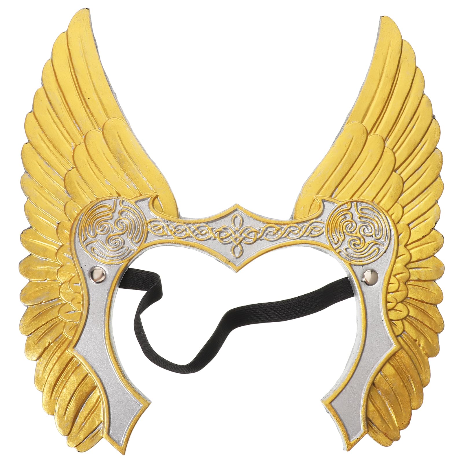 FRCOLOR Vintage Renaissance Angel Wing Headdress Costume Prop for Halloween Party Cosplay Angelic Circle Headband Style