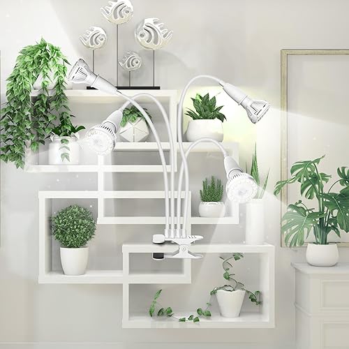 Miniatura 6 de SANSI Luces LED de cultivo para plantas de interior, 600 W de espectro completo con clip de cuello de cisne con tecnología de cerámica, luz de