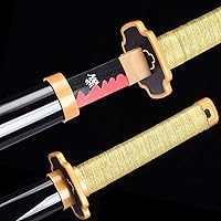 Vista 12 de ziqing Espada para cosplay de Demon Slayer hecha a mano, Katana de 31 pulgadas con múltiples estilos para elegir