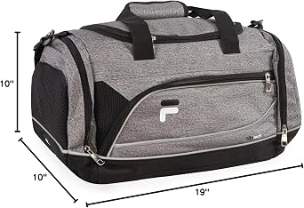 Fila Sprinter 19 Sport Duffel Bag, Black/Teal