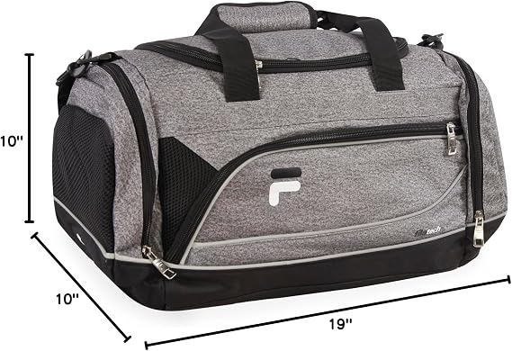 Fila Sprinter 19 Sport Duffel Bag, Black/Teal