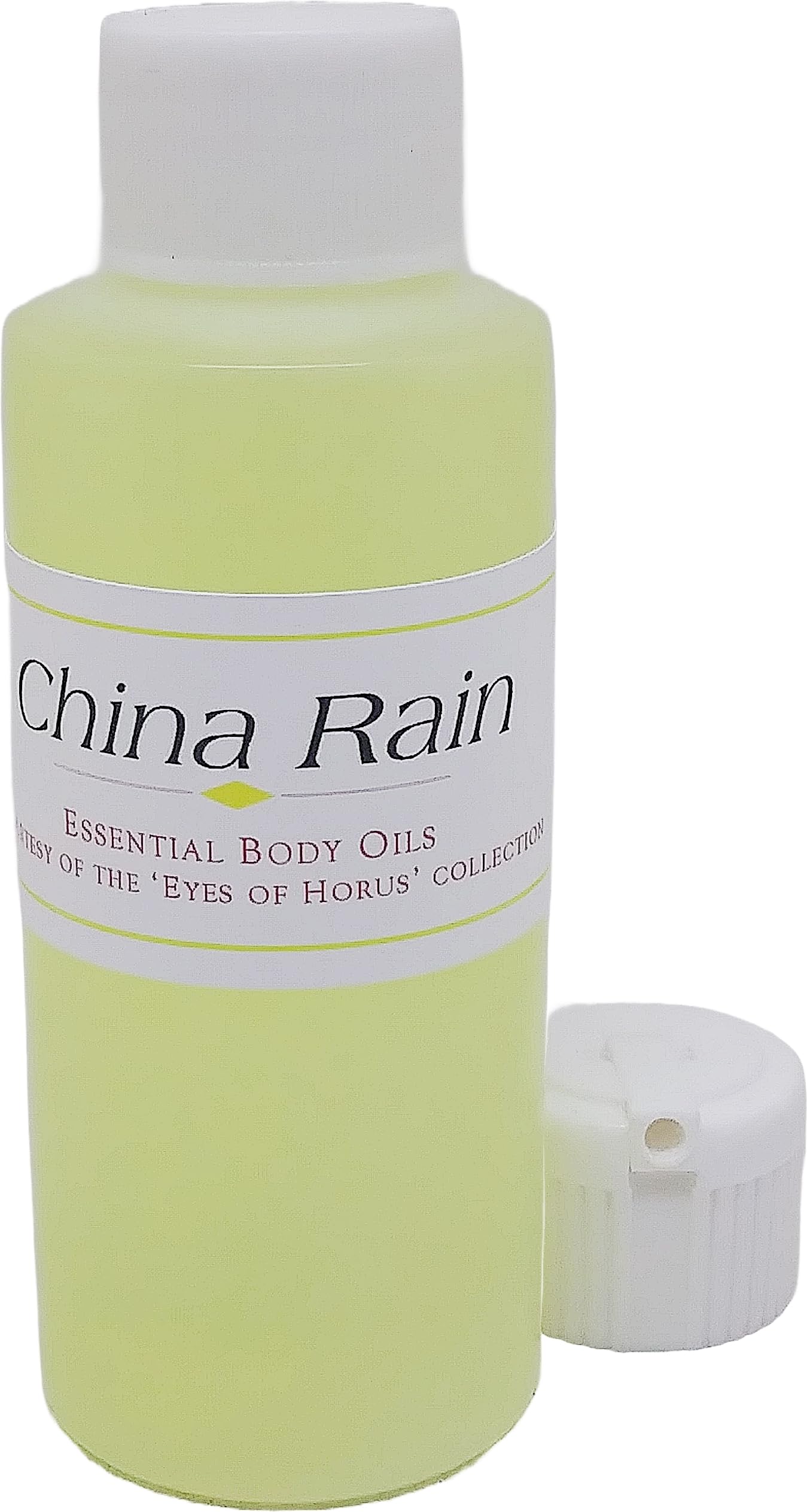China Rain Scented Body Oil Fragrance [Flip Cap - Yellow - 2 oz.] - ID#30271