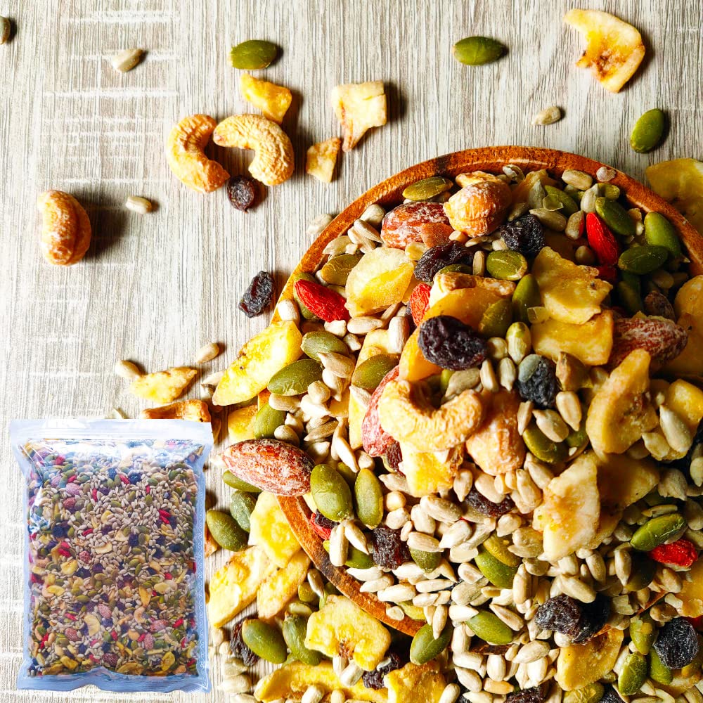 Amazon.co.jp: つまみプロ秀信 ナッツ＆フルーツ 7種 1kg チェック付き